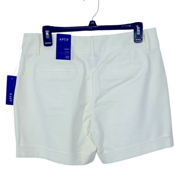 Apt. 9 Mid Rise White Shorts Size 10 NWT - Picture 5 of 9